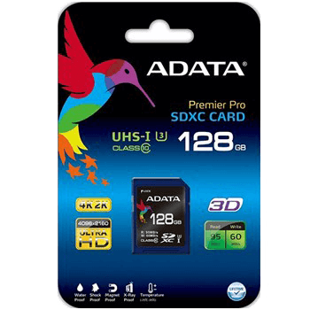 Adata Premier Pro SDXC UHS-I U3 Class 10 64GB